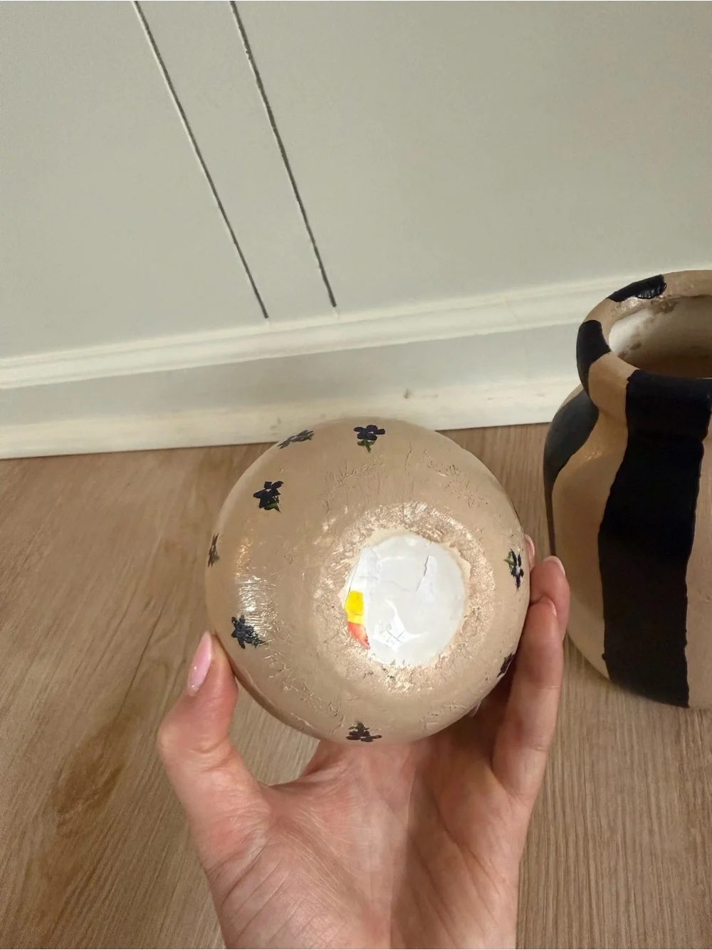 Bundle of Two Painted Vases